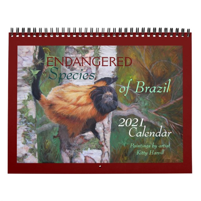 "Espèces en péril du Brésil" Calendrier 2021 (Protection)