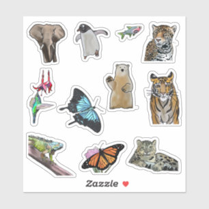 Espèces en voie de disparition Colorez-moi Sticker