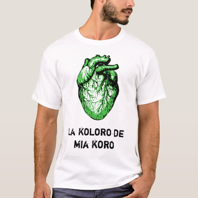 Esperanta t-ĉemizo -- Esperanto t-shirt (Devant)