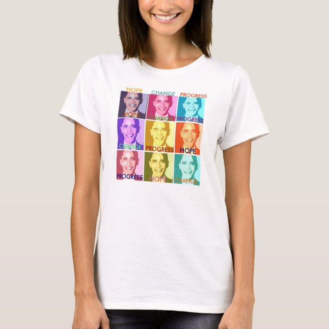 ESPÉREZ et CHANGEZ le T-SHIRT d'OBAMA - - Cus… - (Devant)