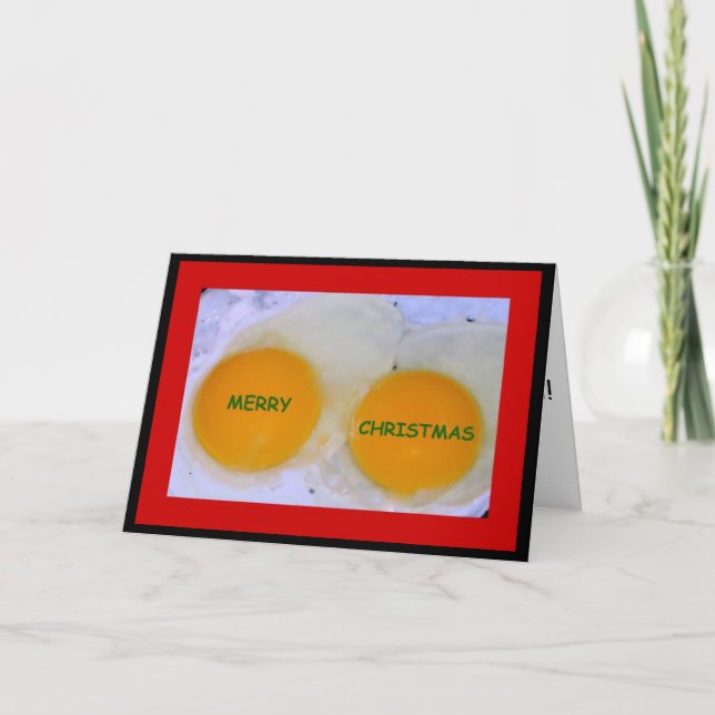 Espérons que c'est la carte spéciale de Noël Oeuf- (Devant)