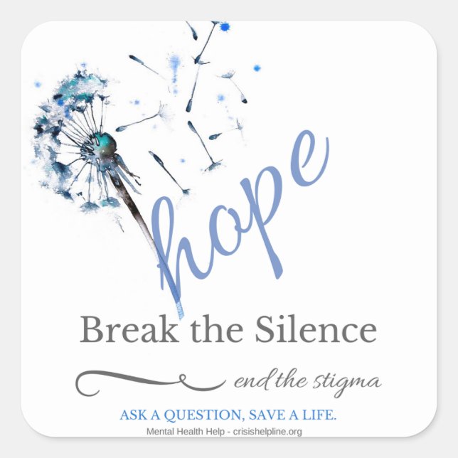 Espoir de maladie mentale - Stickers Dandelion (Devant)