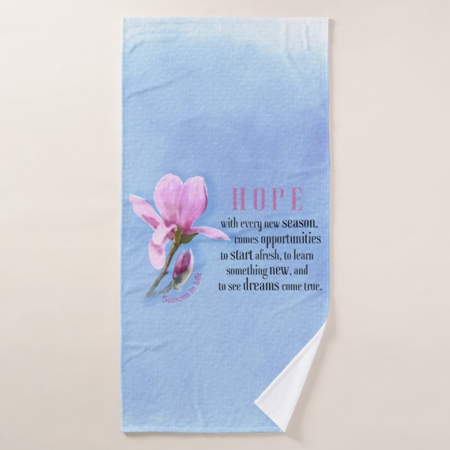 Espoir florissant (Serviette de bain)