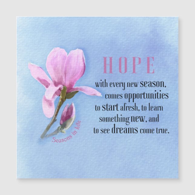 Espoir florissant (Devant)