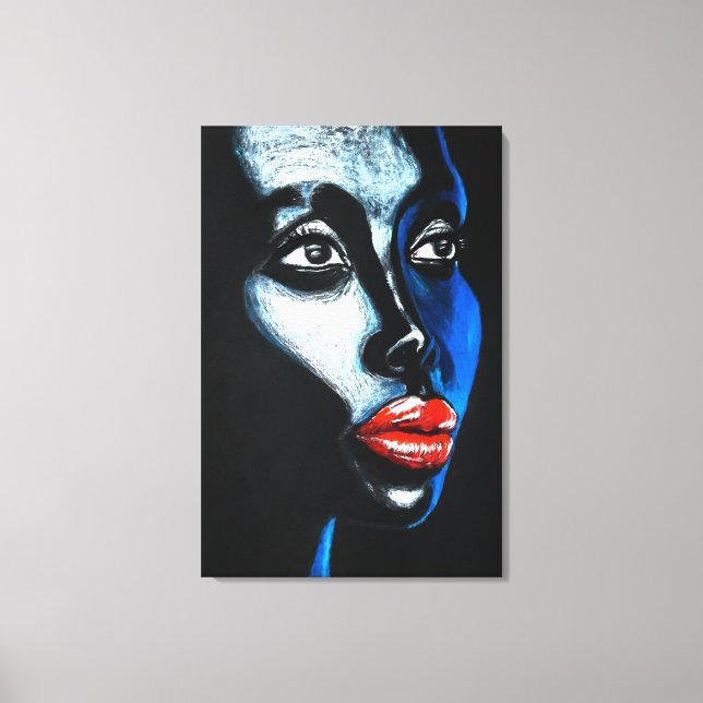 Espoir - Impression sur toile visage de femme - Pe (Recto)