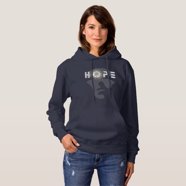 Espoir rebelle | Femmes Sweat - shirts à capuche (Devant entier)