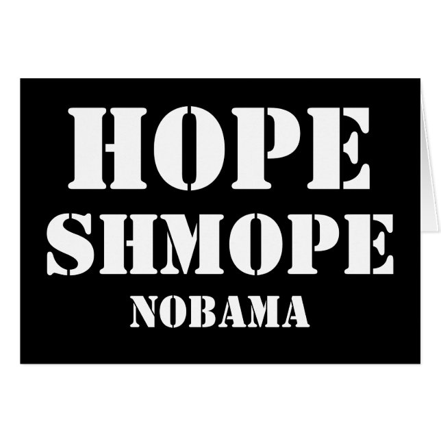 ESPOIR SHMOPE NOBAMA (Devant horizontal)