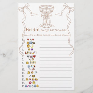 Espresso Baby shower emoji pictionary