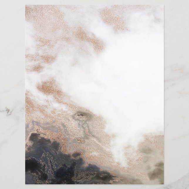 Espresso Brown Or Blanc 2 faces Papier à gratter (Devant)