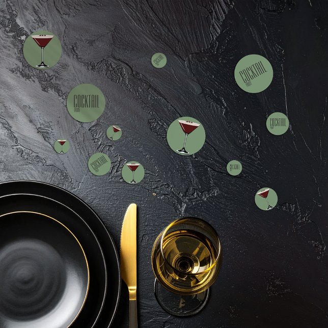 Espresso Martini Cocktail Party Confetti (Créateur téléchargé)