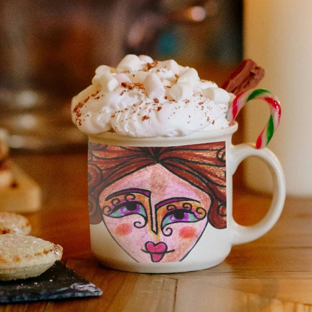 Espresso Mug (Femme charlatane - 01) (Créateur téléchargé)
