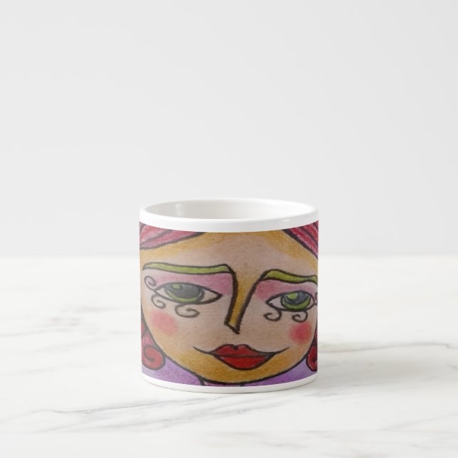 Espresso Mug (Femme charlatane - 03) (Devant)