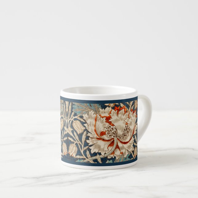 ESPRESSO MUG : WILLIAM MORRIS : HONEYSUCKLE (Devant droit)