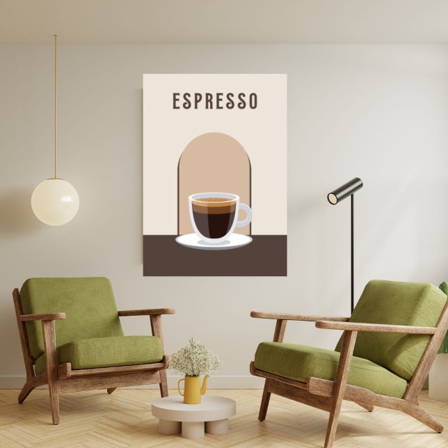 Espresso Retro café décoration maison Poster Impri (Créateur téléchargé)