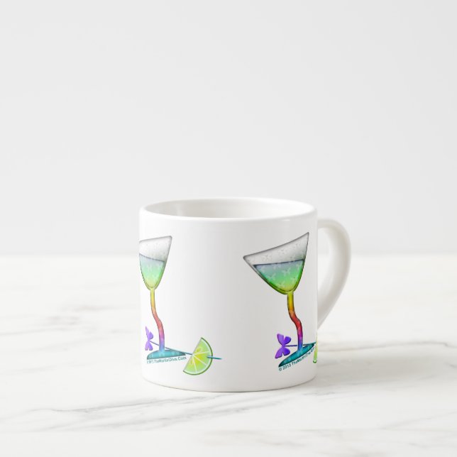 ESPRESSO & TASSES CHINOISES - PAPILLON MARTINI (Devant droit)