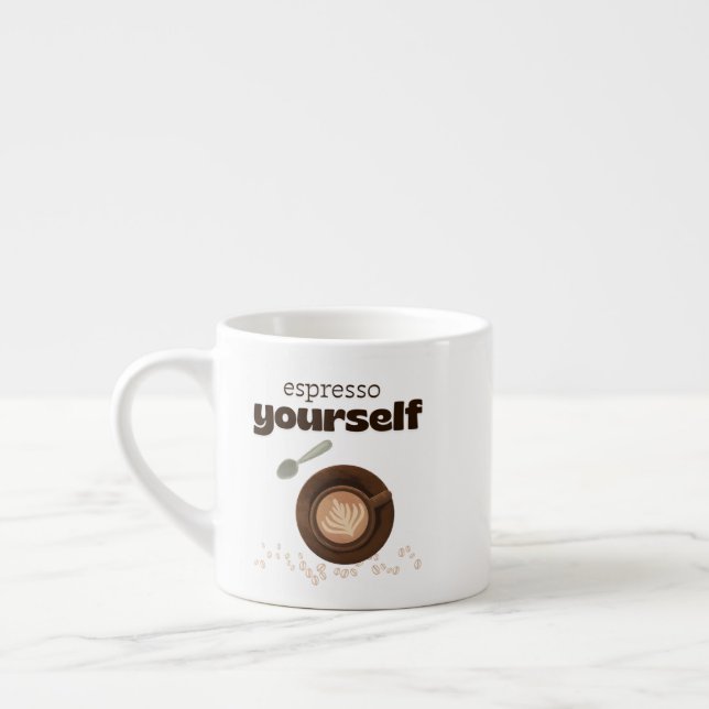 Espresso Yourself - Small Espresso Mug (Gauche)