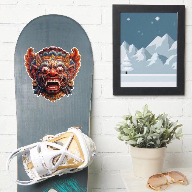 Esprit Barong Balinais Autocollant - Naturel (Snowboard)