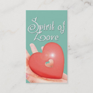Esprit de carte de visite d'amour