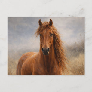 Esprit de cuivre   Cheval alezan   Carte postale