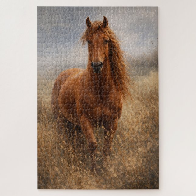 Esprit de cuivre | Cheval alezan | Puzzle (Vertical)