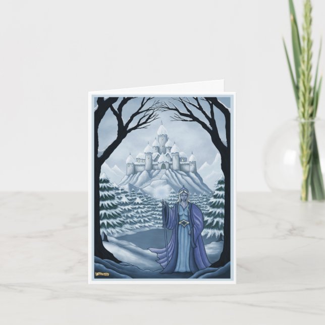 esprit de la carte de note d'hiver de base (Devant)
