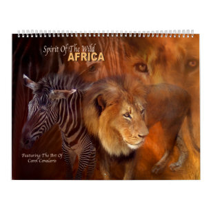 Esprit du sauvage - calendrier d'art de l'Afrique