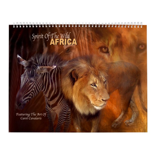 Esprit du sauvage - calendrier d'art de l'Afrique (Protection)