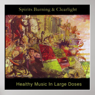Esprits Burning & Clearlight Poster de musique sai