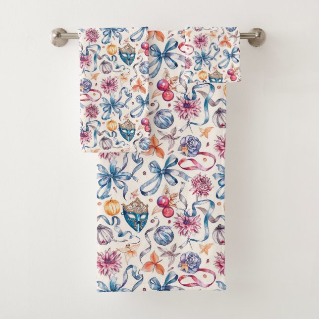 Esquisse d'aquarelle vintage motif avec luxe Vene (En situation)