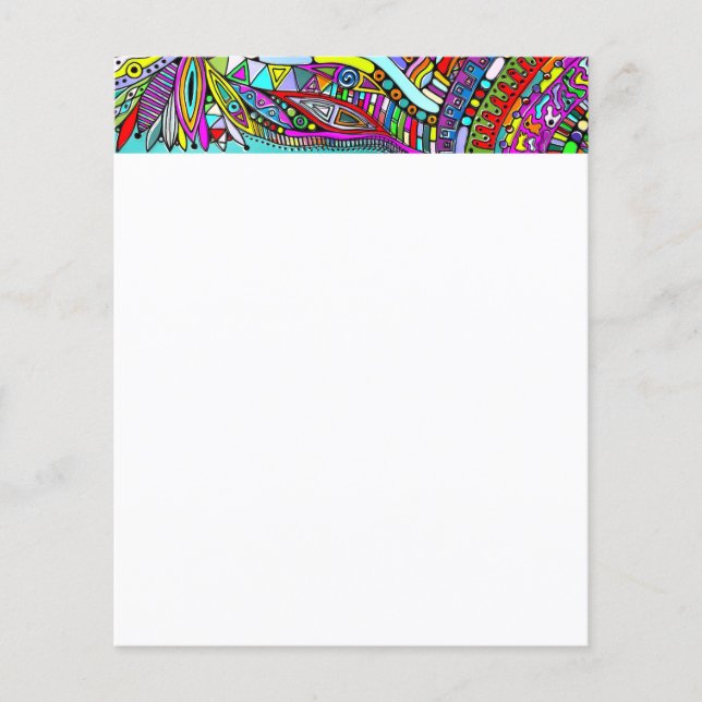 Esquisse Imaginaire Art - Fleurs Abstraites 1 (Devant)