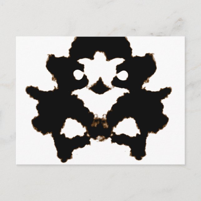 Essai Rorschach d'une carte de lot d'encre (Devant)