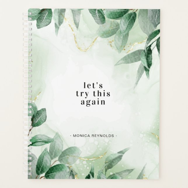 Essayons Encore | Marbre de verdure Monogramme (Devant)
