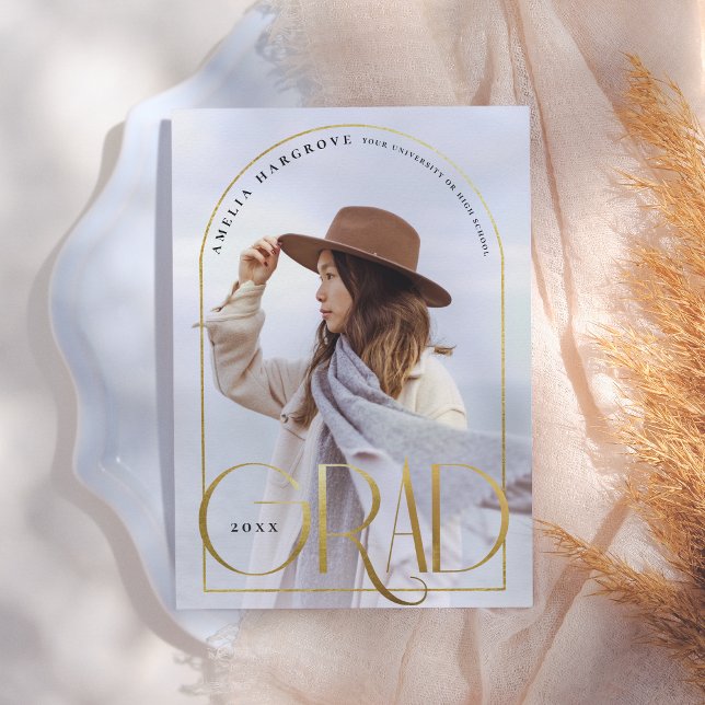 Essence | Arch Photo Cadre Faire-part de graduatio (Créateur téléchargé)