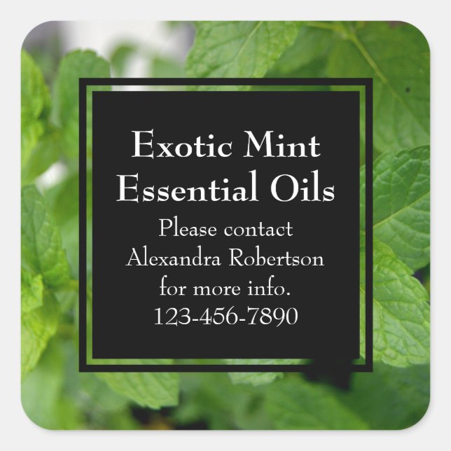 Essential Oil personnalisé Étiquette de bouteille  (Devant)