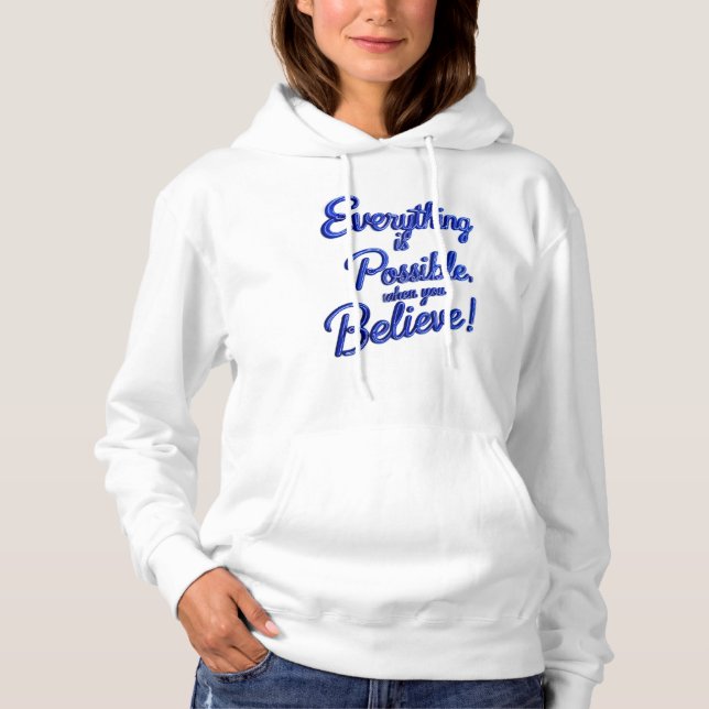 "Essentiels du quotidien : Sweat à capuche blanc d (Devant)