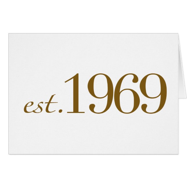 Est 1969 (Devant horizontal)