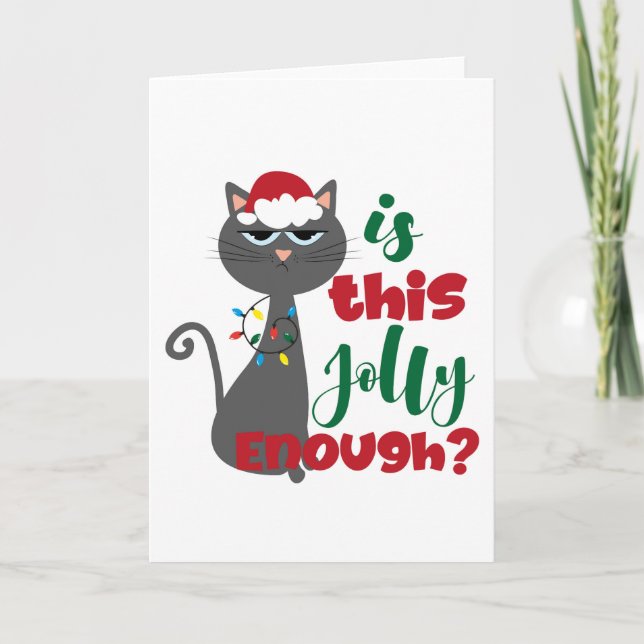 Est-ce assez joyeux ? Carte de Noël (Devant)