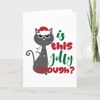 Est-ce assez joyeux ? Carte de Noël