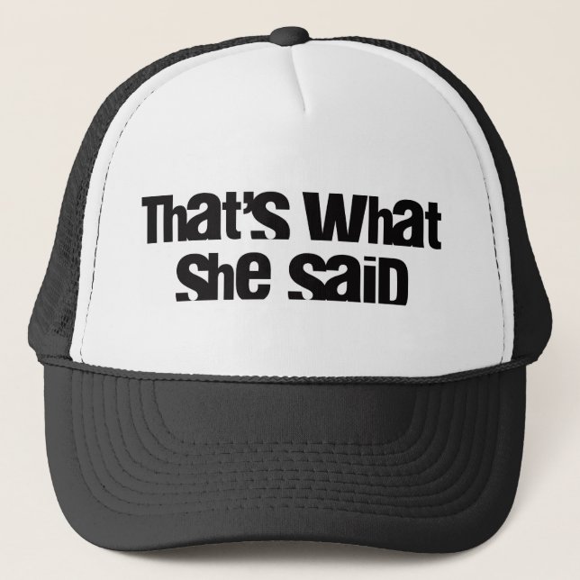 Est ce ce qui elle a dit le casquette (Devant)