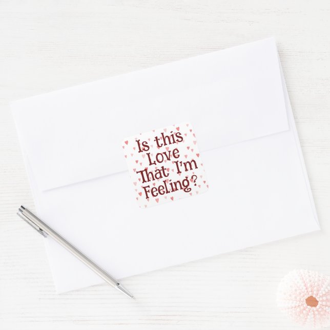 Est-ce cet amour que je ressens ? Autocollant (Enveloppe)