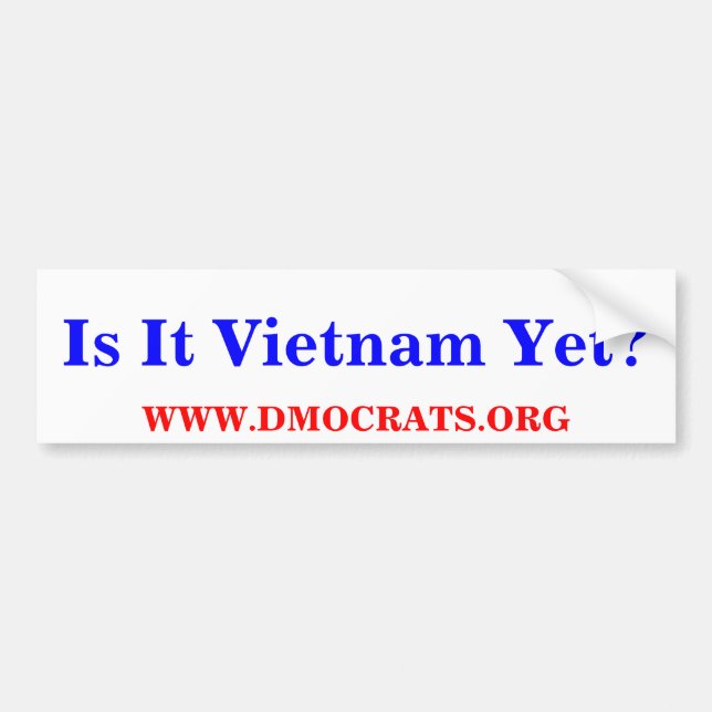 Est-Ce Le Vietnam ? AUTOCOLLANT POUR VOITURE (Devant)