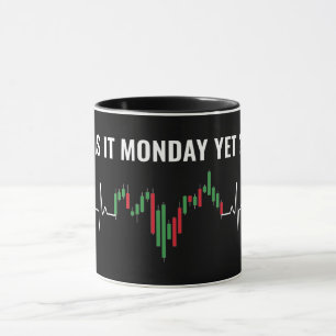 Est-ce lundi ? Amusant marché Stock de trading Mug