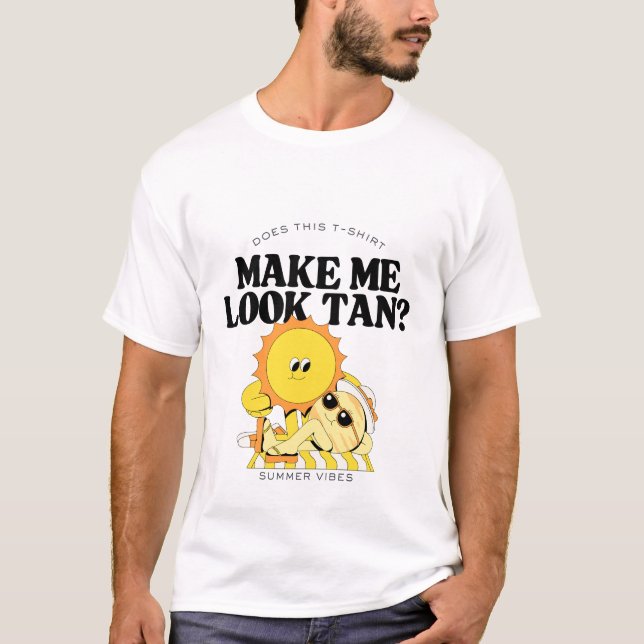 Est-ce que ce t-shirt me donne l'air de bronzer ? (Devant)