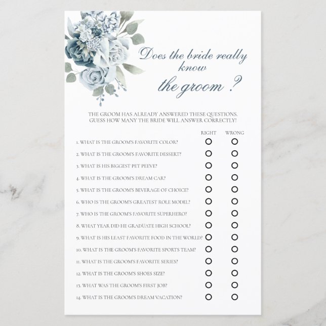 Est-ce que la mariée connaît vraiment le marié ? (Devant)