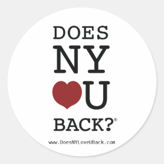 EST-CE QUE NY [HEART] U BACK ?® autocollant
