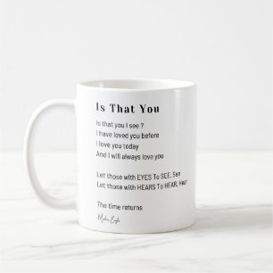 Est-ce que vous je vois amour poème café thé tasse