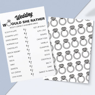 Est-Ce Qu'Elle Préférerait ? Jeu Fun Fête des mari