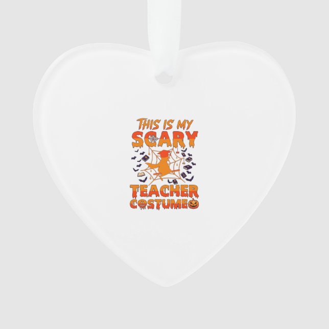 Est Costume d'enseignant effrayant Halloween Sorci (devant)