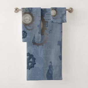 Estampac bleu vintage