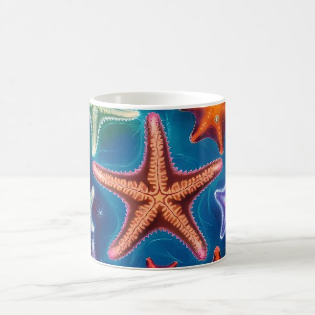 Estarfish orange mignonne en mer Mug (Centre)